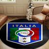 Italy Football Crest Round Mat Home Decor, Chair Rug For livingroom,Bedroom, Doormat Home Decor Birthday Gift Christmas Gifts