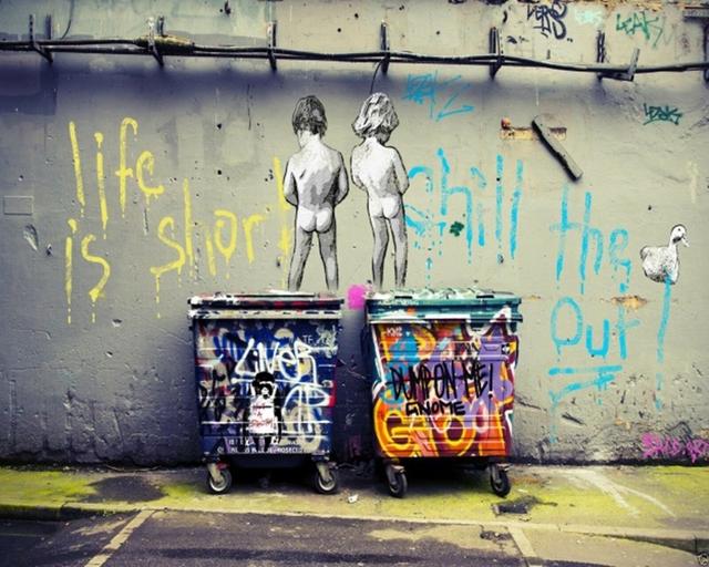 Banksy Painting "Girls and Balloons" Canvas Painting Fashion Home Decor Poster Print Wall Art Picture For Living Room Decoration