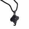 Rock Pendant with Chain Gothic Hip Hop Collarbone Necklace Punk Elephant Necklace  Party Jewelry