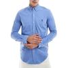 Polo Ralph Lauren Solid Button-Down Collar Slim Fit Long Sleeve Shirt Men Shirts Blue 710928254-003