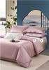 60 Thread Cotton Satin Long Staple Cotton Color Blocked Embroidery Four Piece Set - Far Mountain Embroidery