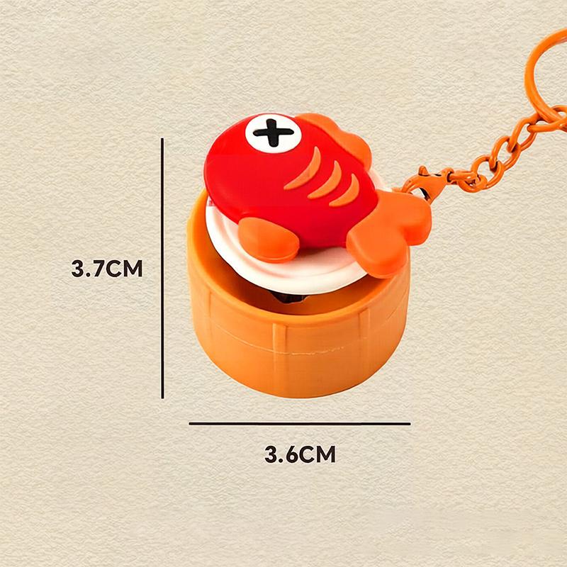 Mini Gourmet Keychain Decompression Toy Anxiety Relief Toy Fried Egg Burger Sushi Avocado Durian Pendant Bag Backpack Decor