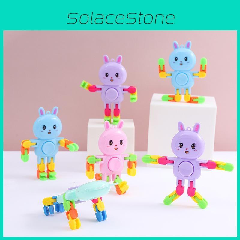 Rabbit Toy Stressrelief With Plastic Spinner Chain For Kids Enthusiasts And