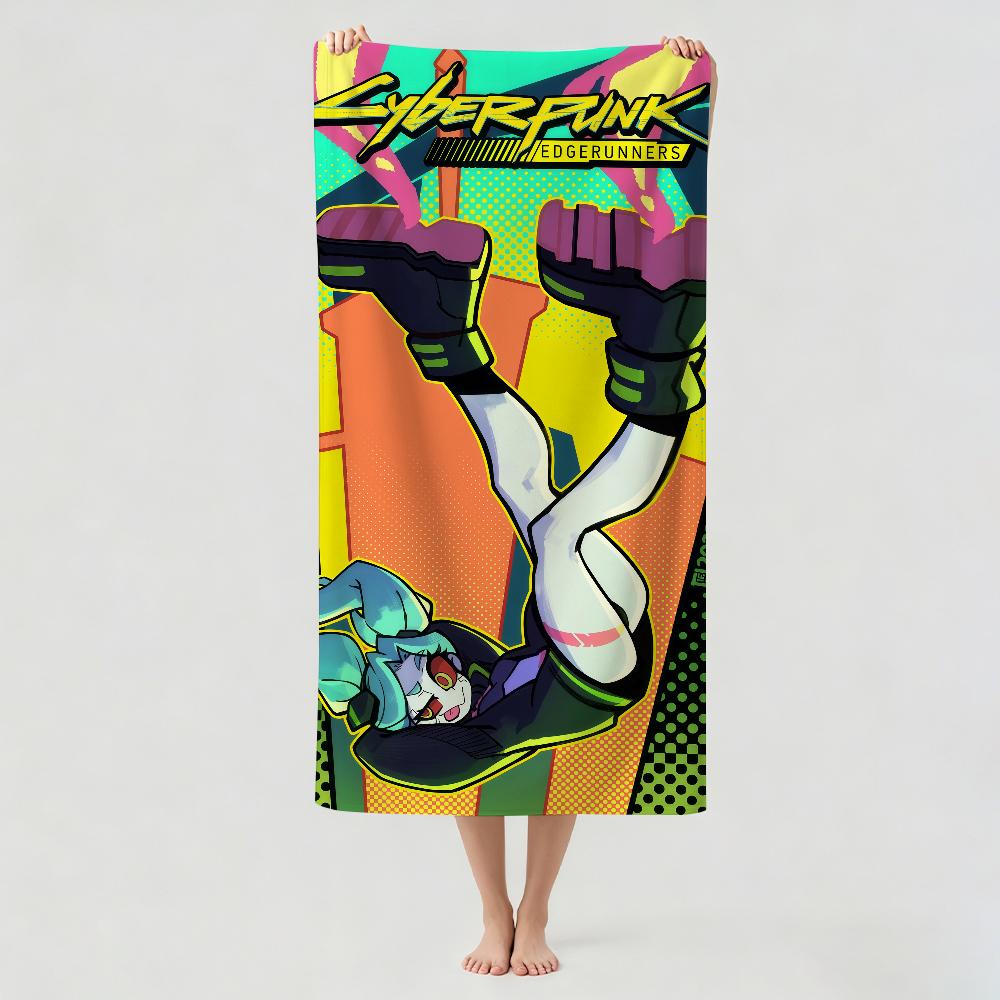Fashion print C-CyberpunkS Towel Drying Bath Towel Applicable To Light Swimming Camping Yoga Beach Out