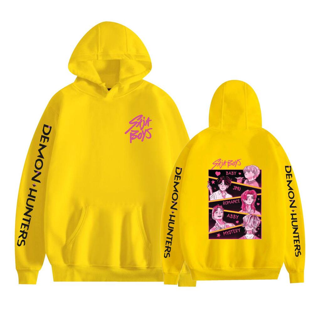 New Unisex KPop Demon Hunters Hoodie Sweatshirt for Mens Womens CARTOON Printed Cool Streetwear