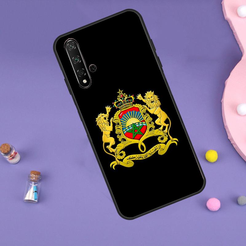 Morocco Maroc Moroccan Flag Case For Huawei Nova Y70 Y60 Y61 Y90 Y91 5T 9 10 SE 3i 8i 11i 11 Pro P20 P40 P30 Lite Cover