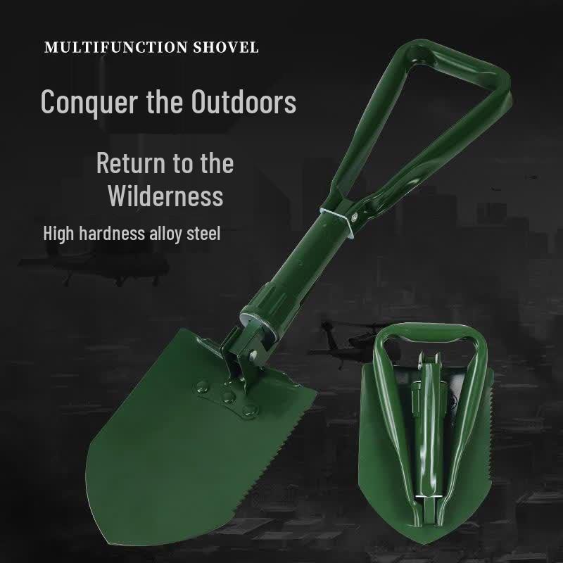 Portable Folding Military Shovel & Hoe