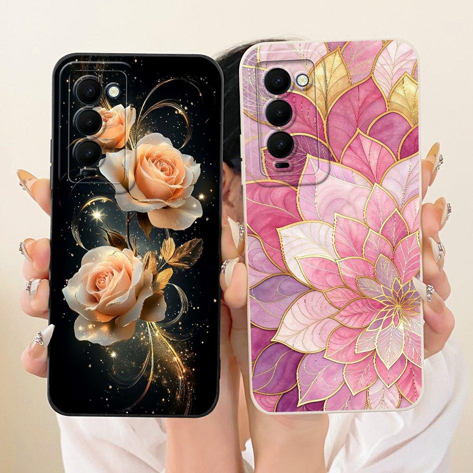 For Funda Tecno Camon 18 18T 18P 18i Phone Case Popular Flower Soft Silicone Cover For Tecno Camon 18 Premier CH9 CH9n Protector