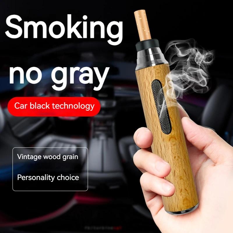 1PC Car mounted ashtray portable no dropping ashtray lazy person cigarette holder, driving smoking bulletproof ashtray