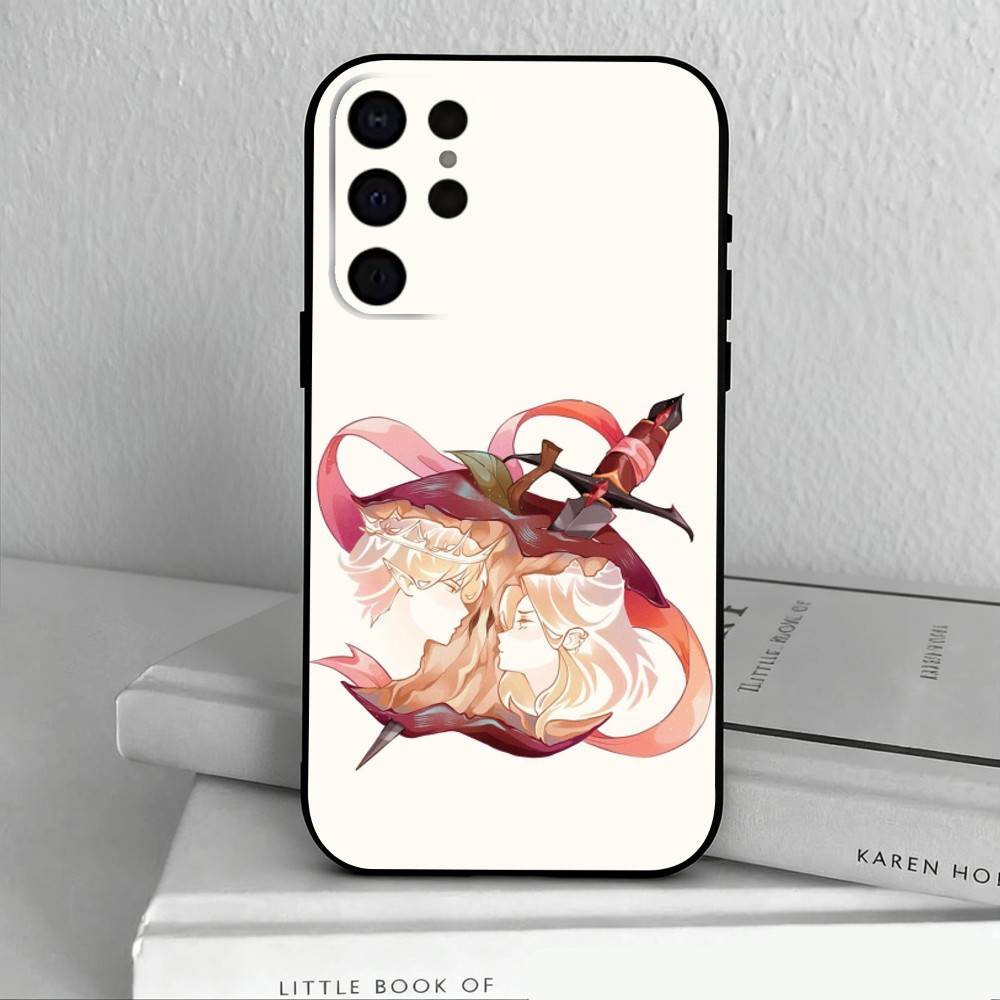 Once U-Upon a B-Broken H-Heart-T Phone Case For Samsung S25,S24,S21,S22,S23,S30,Ultra,S20,Plus,Others Soft Black Cover