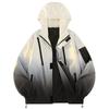 Tendenza Sportiva Outdoor Autunnale con Cappuccio Design a Cambio Graduale Senso di Design Versatile Giacca Casual per Coppia Giacca