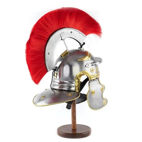 Medieval Centurian Helmet Roman Centurion Helmet with Plume  LINER