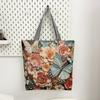 Butterfly Three-dimensional Embroidery Women's Bag Craft Casual Large Tote Capacity Bag