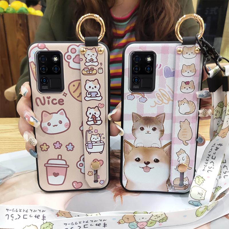 Fashion Design Protective Phone Case For Oukitel C21 Anti-knock Ring Anti-dust Soft Case Cute Cartoon Waterproof Durable