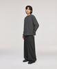 SIGNATURE Reverse Three-Tuck Baggy Slacks [Gray]