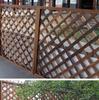 Carbonized Wood Fence and Railing Picket with Climbing Plant Stand for Outdoor Decoration