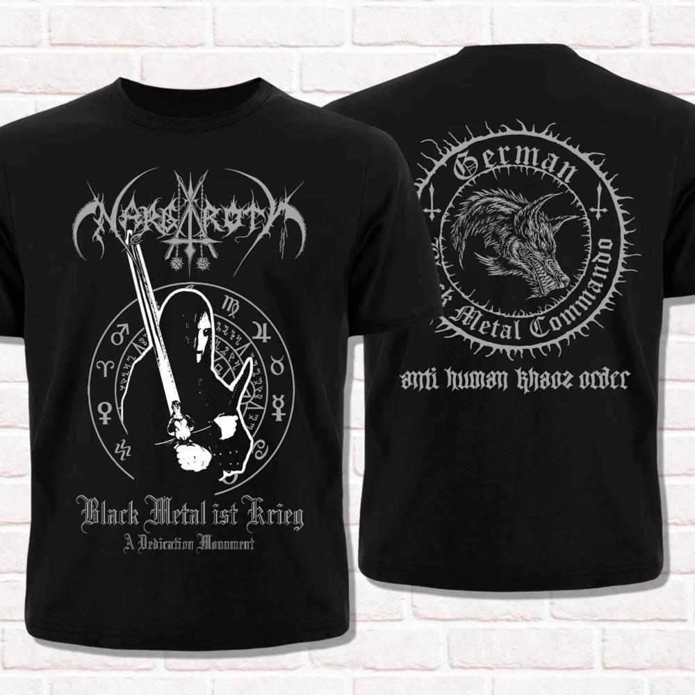 Nargaroth T-Shirt Black Metal Ist Krieg 2001 Black Metal Metalheads Style Summer Mens Women Top Tee Streetwear Casual Y2k