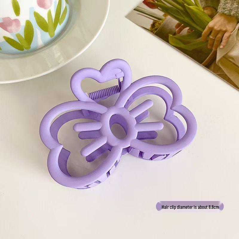 Koreanischer Eleganter Kürbisbogen Polka Dot Haarspange - Groß, Cremige Texturierte Hochsteckfrisur-Accessoire
