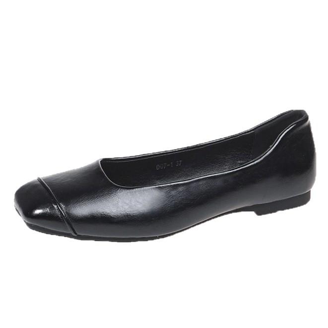 Fashion versatile square head temperament spring new simple low-heeled women's shoes flat shoes soft-soled single shoes Mary Jane French