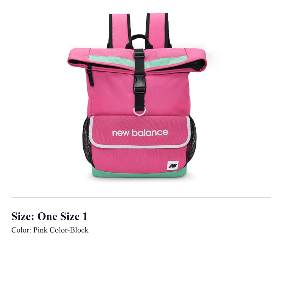 New Balance Backpacks Pink Multicolor 8P941013-PK