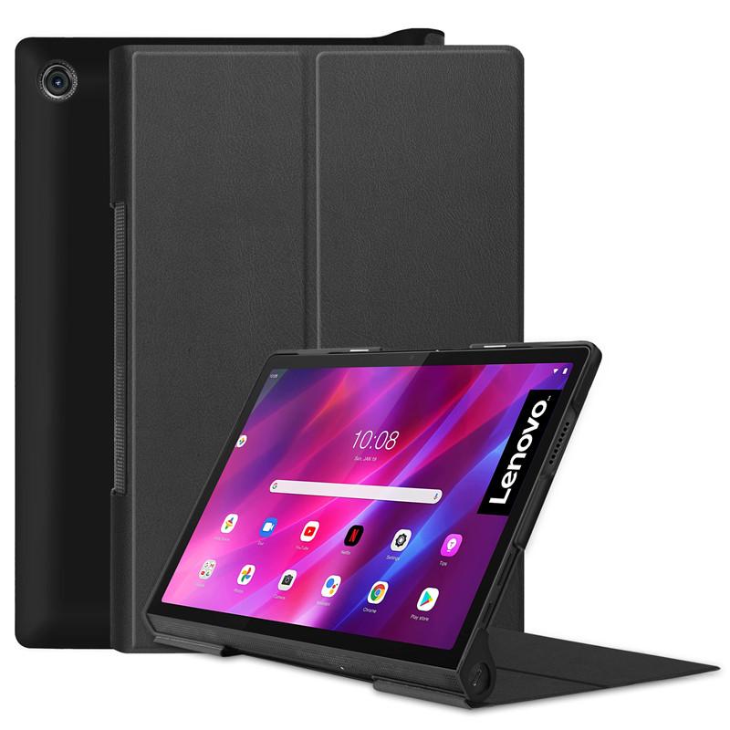 

Чехол для планшета Lenovo Yoga Tab 11, чехол с милым единорогом и цветочной росписью, книжная раскладушка, магнитный чехол для планшета для Funda Lenovo Yoga Tab 11, чехол Yoga Tab 11 Inch чёрный