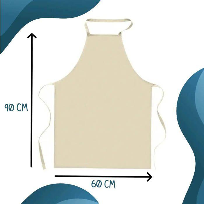 Tablier de cuisine - Chérie elle assure grave ! - Impression bretonne - Coton épais résistant - Fabrication France