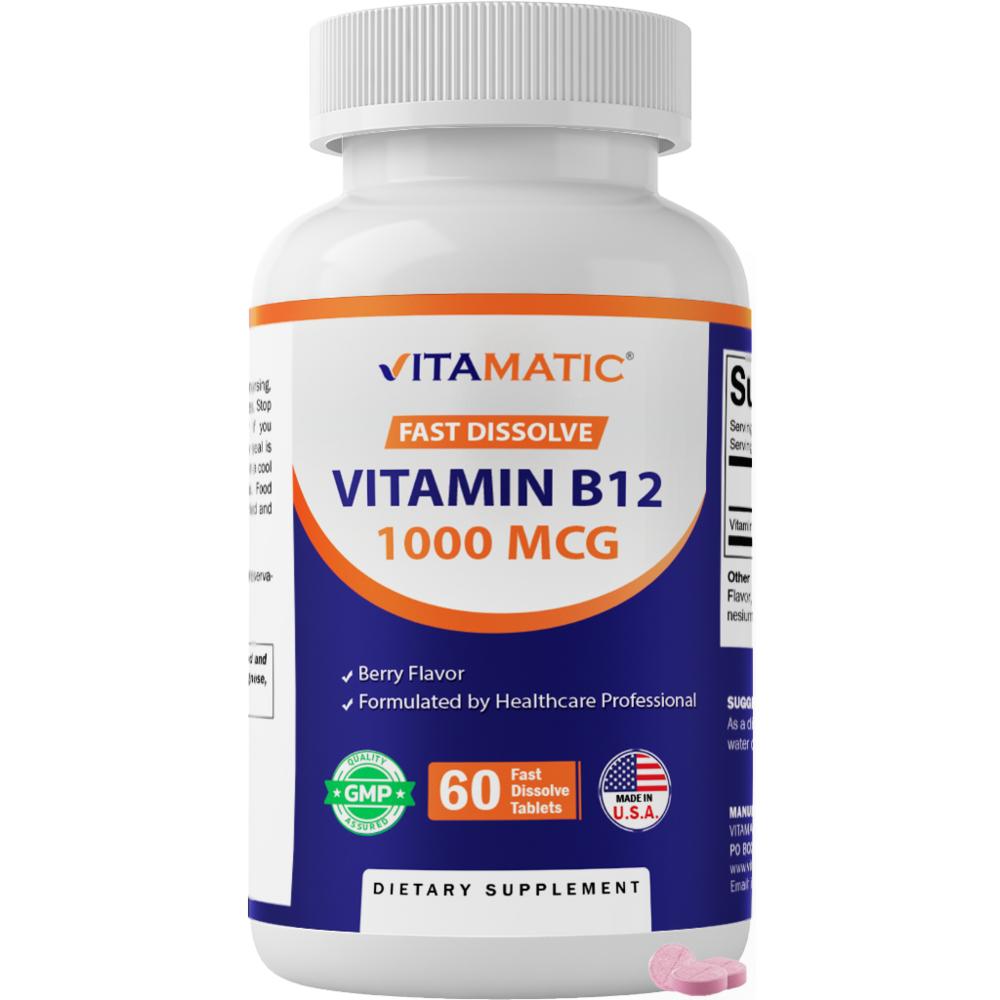 Vitamin B12 1000 mcg Fast Resolve Tablets 6 pcs (60 servings)