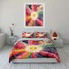 Colorful Heart Galaxy Art Decor Soft Comfortable Duvet Cover Bedding Set Included 1*Duvet Cover & 2*Pillowcases gift