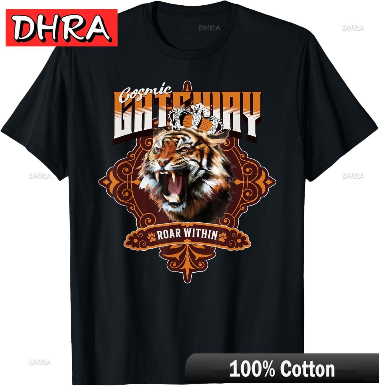 

Cosmic Gateway Roar Within Fierce Energy Strength TShirt Stylish Aesthetic Tops Clothing for Gift Idea TShirt Hombre France 4XL