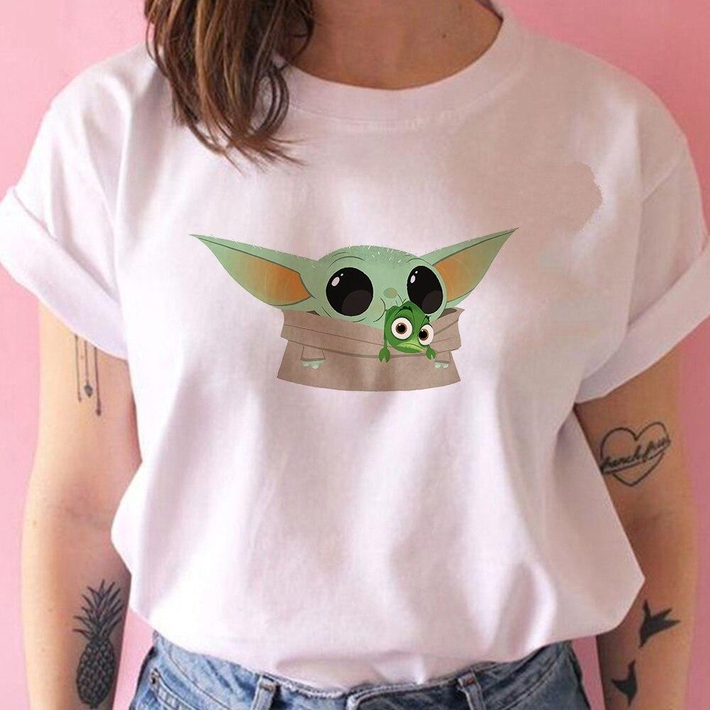 Buy Summer New The Mandalorian Graphic Tees Tops Cute Baby Yoda