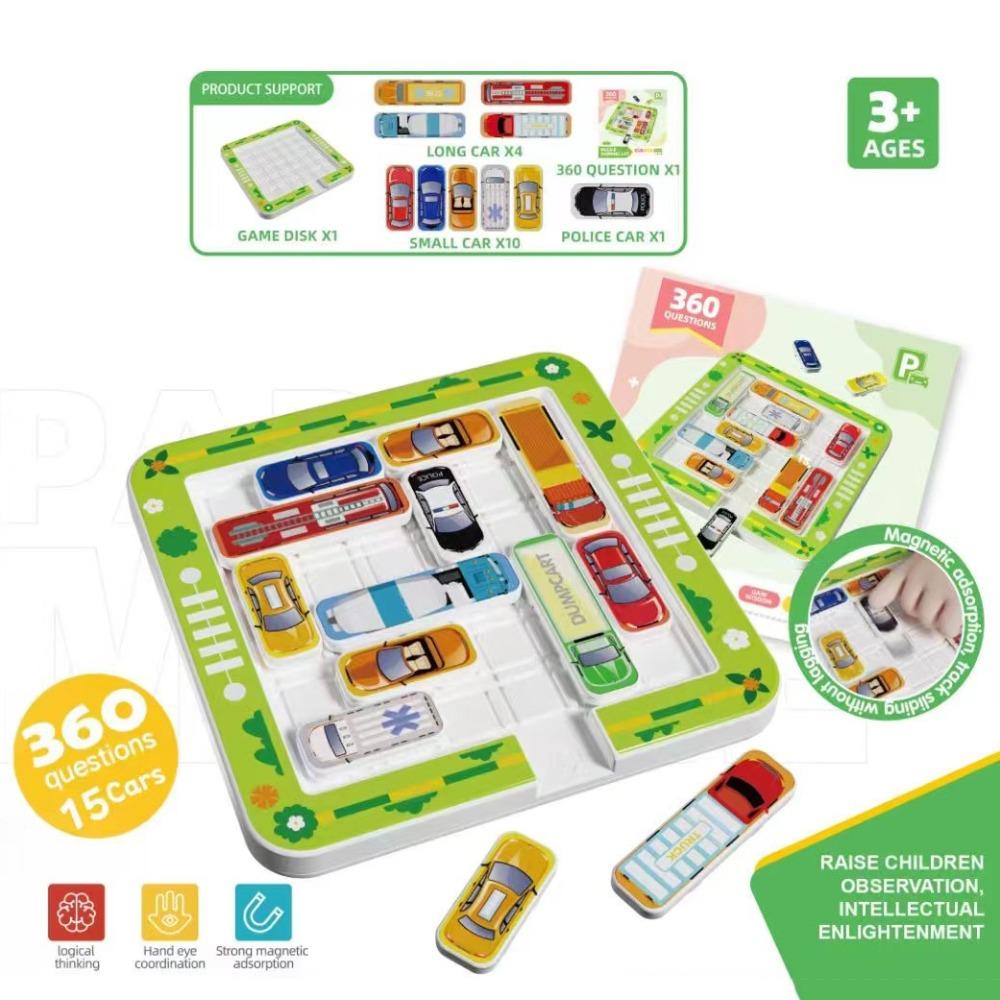 

Learning Slide Car Puzzle Game Educational Parking Lot Board Toy Logical Thinking style 1