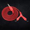 2m Tattoo Power Supply Silicone Clip Cord Tattoo Hook Line for Tattoo Machine (Black)