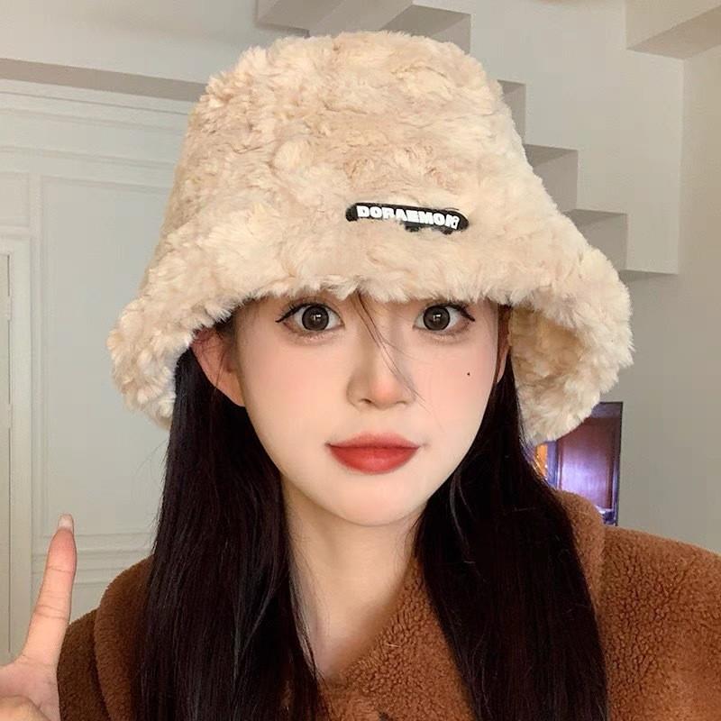 Hat Scarf Integrated Hat Women's Autumn and Winter Hooded Scarf Adult Cycling Warm Fleece Ear Protectors Thickened Windproof Cap