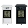 Indoor Outdoor LCD Electronic Thermometer Gauge Weather Sensor Digital Display Screen for Home Garden Greenhouse Max Min