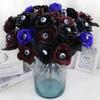 With Eyeball Eyeball Fake Flower Handmade Artificial Black Rose  Cosplay Supplies