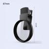 52/67Mm Clip On Phone Cpl Lens Filter Anti Glare Enhanced Color Saturation For Outdoor Landscape Photography Vlog Shooting