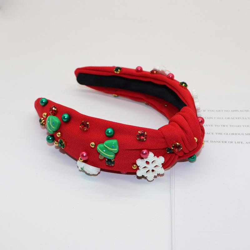 

Retro Snowflake Pearl Christmas Hairband for Women