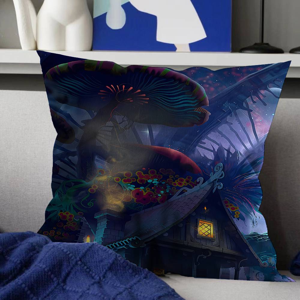 

Monster House Classic Personalized Pillow Dust Cover Bedroom Kids Party Decoration Pillowcase Birthday Children Gift 30x30 cm