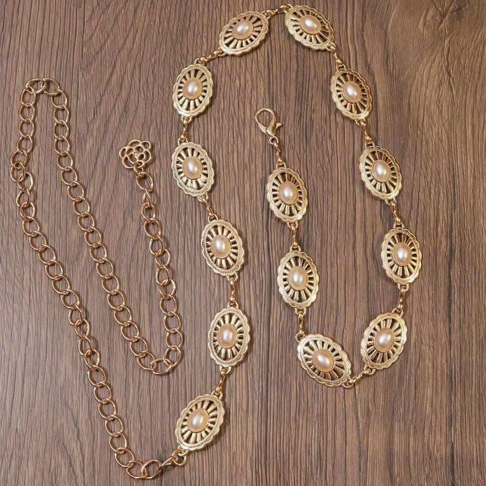 Minimalist Metal Chain Waist Belt Retro Luxury Body Chain Women's Waist Chain Women’s Daily