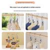 Multi-Use Non-Marking Stainless Steel Clip and Hook for Home Storage