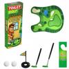 Toilet Golf Set Spel Grap Cadeau Toilet Putting Green Grappig Gereedschap voor Golfers,