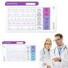 EKG Rhythm Interpretation Card Portable Reference Badge Card Electrocardiogram Rapid Interpretation Guide Horizontal Vertical Layout Cheat Sheet