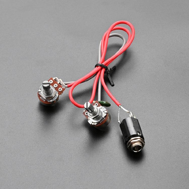 Prewired Electric Wiring Harness Kit 1 Tone 1 Volume&Jacks Guitar Wiring Harness