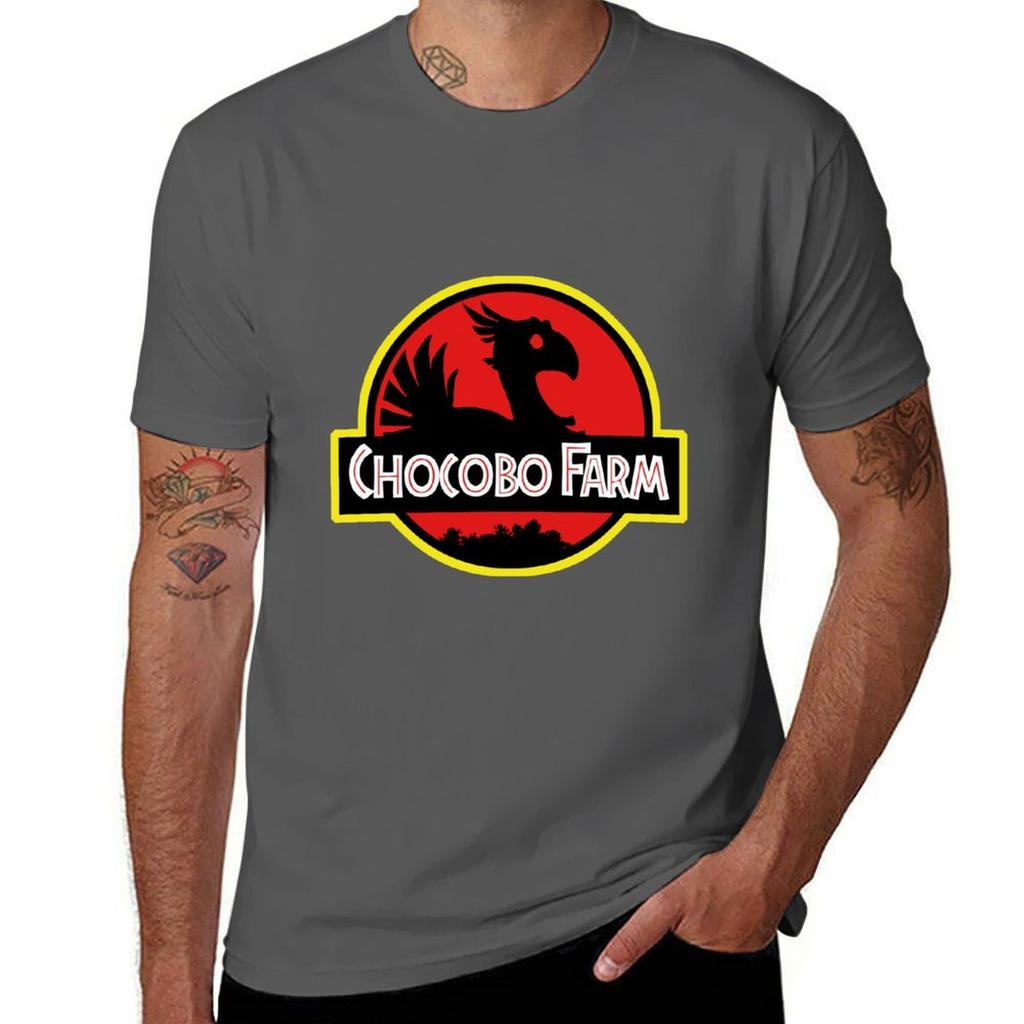 Chocobo Farm Tshirt Funny T Shirts Cotton Unisex T Shirt Heavy Cotton Anime T Shirts Oversize Tshirt
