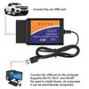 Car ODB2 Diagnostic Tools ELM327 V1.5 Code Reader USB Cable PIC18F25K80 Chip ELM 327 OBD 2 Scanner Support Most OBDII Protocols