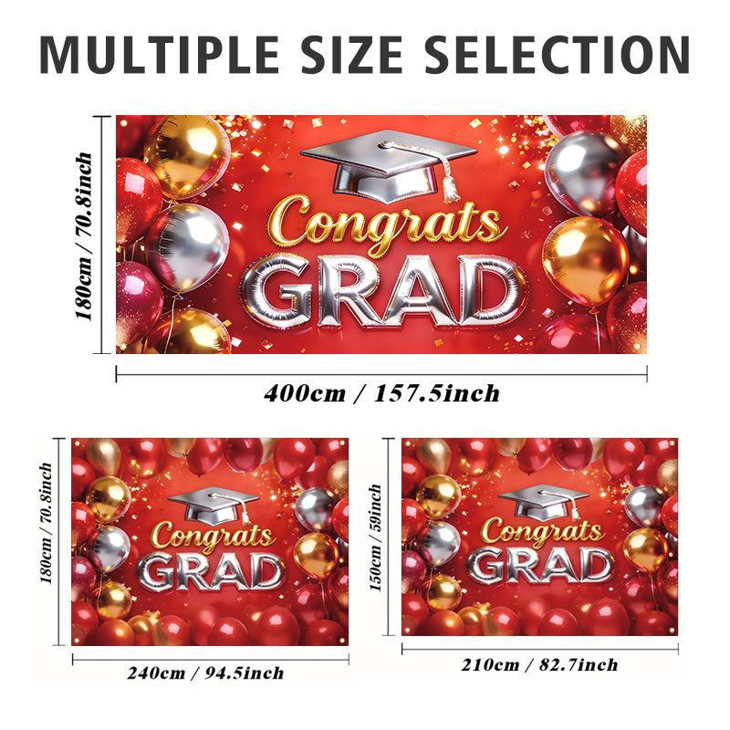 2026 Graduation Party Garage Banner: Yard Decoration Flag