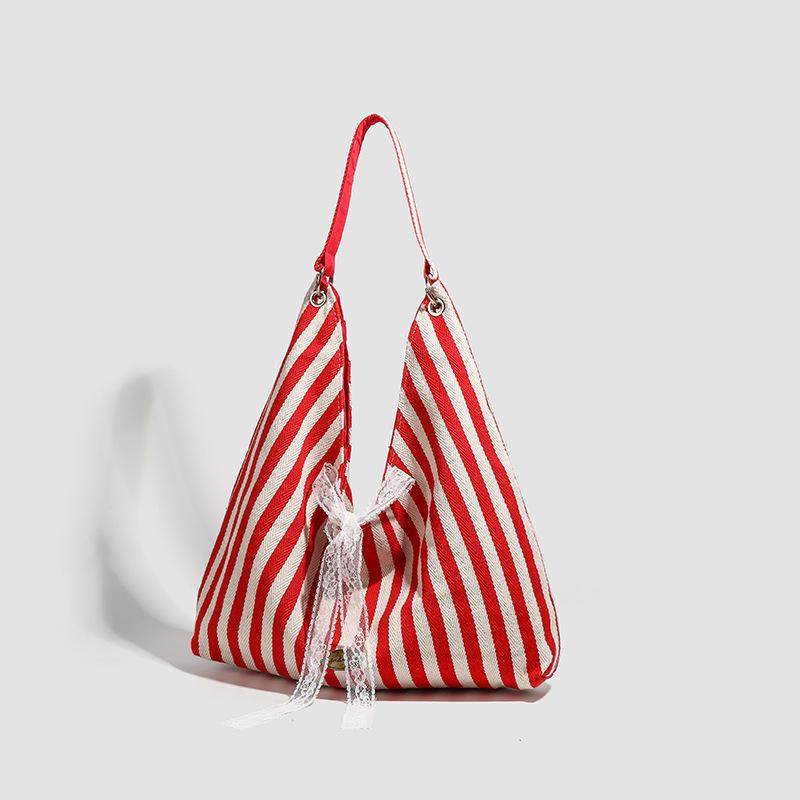 

Korean-style Commuter Tote Bag with A Laid-back Style Double-sided Single-shoulder Bag with Letters синій