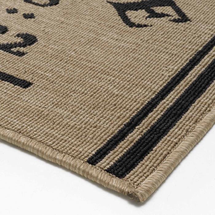 Tapis - Troquet - Multi-usage - 50 x 120 cm - Synthétique - Marron