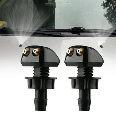 Car Dual Holes Windshield Washer Car Windshield Wiper Washer Spray Nozzle Fits Most Car Models Nozzle Wiper Water Spray Jet