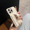 Luxuriöse Brieftaschenhülle aus PU-Leder für iPhone 16, 15, 14 Plus, 13, 12, 11 Pro Max, Weiß, mit Kartenhalter, Handschlaufe, Ringverschluss